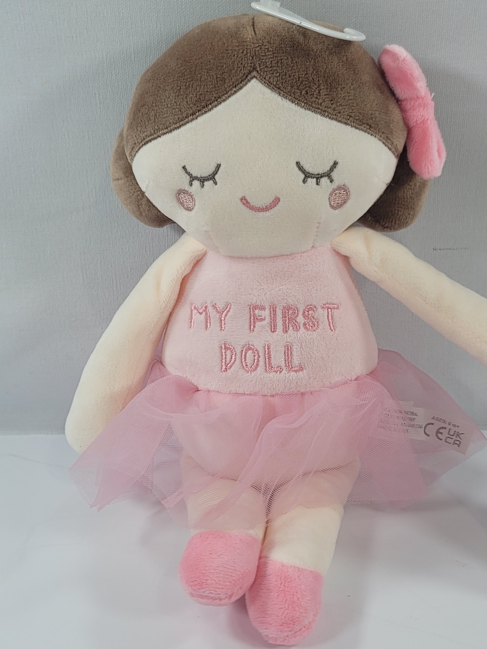 Dreamgro My First Doll Pink Doll Plush Lovey 13" Ballerina NWT